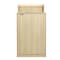 Flash Furniture Dell Receptacle Enclosure for 32 Gallon Trash Cans w/8-in Drop Hole and Upper Tray Shelf in Oak GC-M-196-OAK-GG - alternate 2